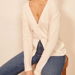 Sz M Reformation Ellie Cardigan